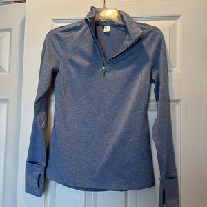 Gapfit size XS, light blue pullover half-zip run jacket with collar